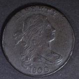 1800/79 LARGE CENT  XF