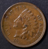 1873 INDIAN CENT  XF