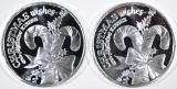 2-2020 CHRISTMAS 1oz SILVER ROUNDS