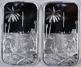 2-2020 CHRISTMAS 1oz SILVER BARS