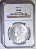 1898 MORGAN DOLLAR NGC MS-64