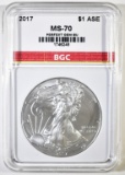 2017 AMERICAN EAGLE BGC PERFECT GEM BU