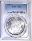 1878-CC MORGAN DOLLAR PCGS MS-63