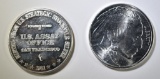 2-ONE OUNCE SILVER ROUNDS