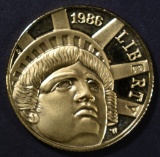 1986 LIBERTY $5.00 GOLD COMMEMORATIVE COIN