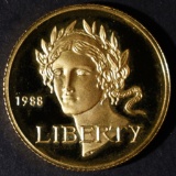 1988 OLYMPIC $5.00 GOLD COMMEMORATIVE COIN
