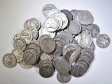 $10 FACE VALUE 90% SILVER DIMES- MIXED