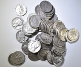 $6.00 FACE VALUES 90% SILVER DIMES- MIXED