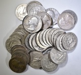 $10 FACE VALUE 90% SILVER QUARTERS