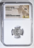 AD 198-217 CARACALLA  AR DENARIUS NGC AU