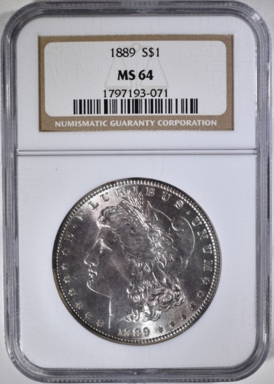 1889  MORGAN DOLLAR NGC MS-64