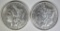 2 1902 MORGAN DOLLARS  AU/BU