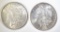 1896 & 1904-O MORGAN DOLLARS CH BU