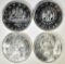 1963, 64, 65 & 66 CH BU CANADIAN SILVER DOLLARS