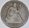 1844 SEATED LIBERTY HALF DOLLAR  VG