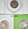 1913 T-1, 1915, 1916 BUFFALO NICKELS  BU