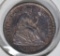 1873 SEATED LIBERTY HALF DIME  BU