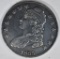 1835 BUST HALF DOLLAR AU CLEANED