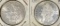 1880-S & 1886 MORGAN DOLLARS, BU NICE LUSTRE!