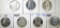 LOT OF 7 FRANKLIN HALF DOLLARS BU OR BETTER