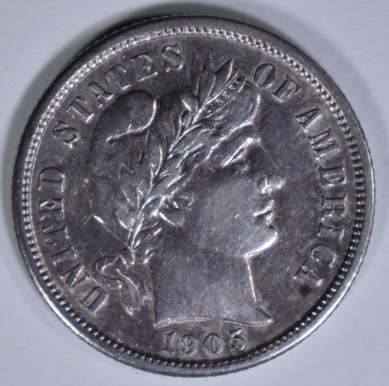 1905-S BARBER DIME AU