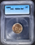 1865 INDIAN CENT  ICG MS-63 RD