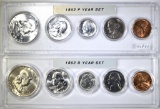 1952-P & 1952-D GEM BU YEAR SETS