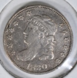 1830 BUST HALF DIME  VF