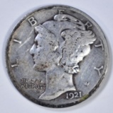 1921 MERCURY DIME  VF/XF