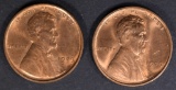 2-1909 LINCOLN CENTS CH/GEM BU RED