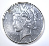 1927 PEACE DOLLAR AU