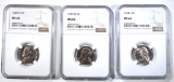 1938, 49-D,S JEFFERSON NICKELS NGC MS-66