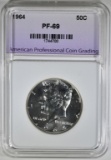 1964 KENNEDY HALF DOLLAR APCG SPERB GEM++ PROOF