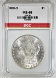 1888-O MORGAN DOLLAR BGC GEM BU