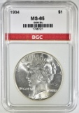 1934 PEACE DOLLAR BGC GEM BU