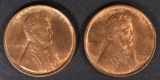 2-1909 LINCOLN CENTS CH/GEM BU RED