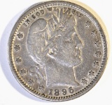 1896-S BARBER QUARTER XF