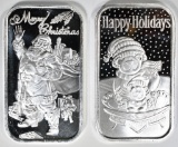 2-2020 HOLIDAY ONE .999 OUNCE SILVER BARS