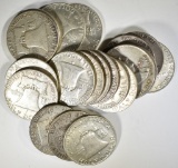 $10 FACE VALUE 90% SILVER HALVES