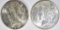 2 1923-S PEACE DOLLARS  CH BU