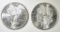 1880-S & 1881-S MORGAN DOLLARS CH BU