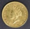 1854 TYPE 2 GOLD DOLLAR  NICE BU  SHARP!