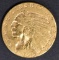 1912 $2.5 GOLD INDIAN  BU