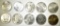 LOT OF 10 PEACE DOLLARS 1-1922, 9-1924