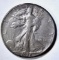 1938-D WALKING LIBERTY HALF DOLLAR, VF