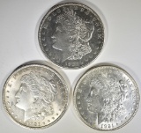 1921-P,D,S MORGAN DOLLARS  CH BU