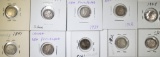 CANADA & NEW FOUNDLAND SILVER 5-CENT LOT: