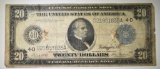 1914 $20 LARGE SIZE FRN LOW GRADE