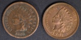 LOT OF 2 INDIAN CENTS