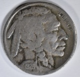 1924-S BUFFALO NICKEL FINE